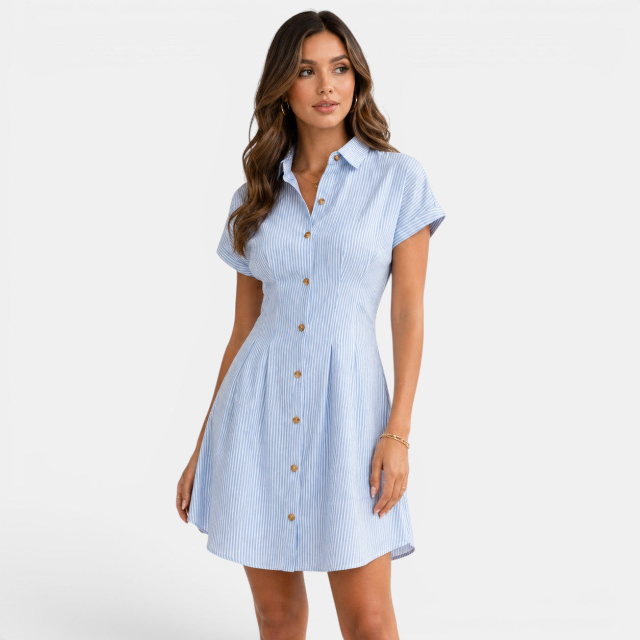 Women’s Classic Summer Midi Shirt Dress
