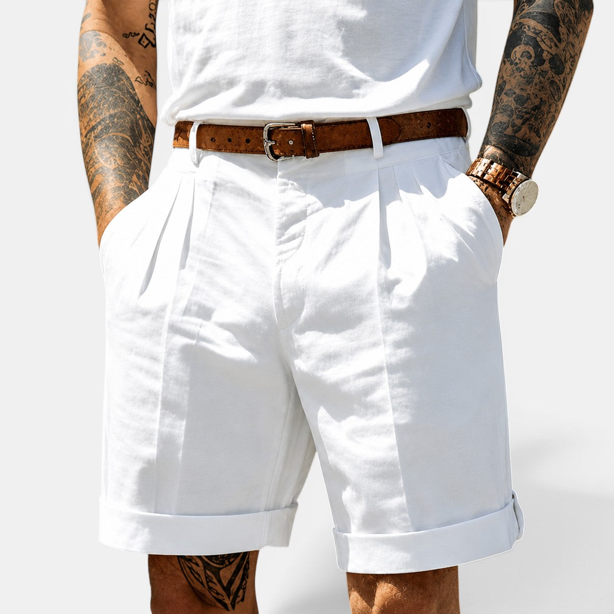 Men’s Relaxed Linen Shorts