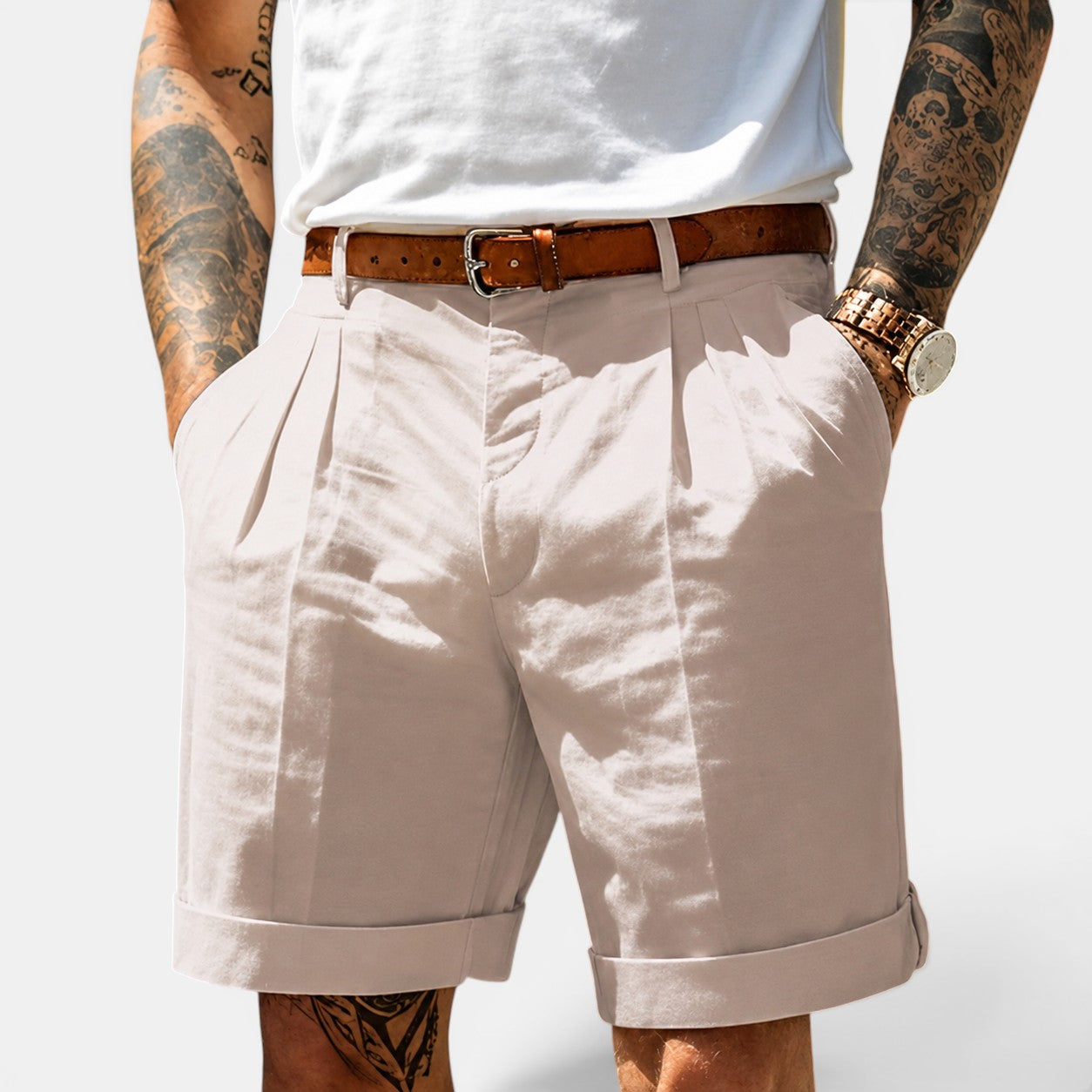 Men’s Relaxed Linen Shorts