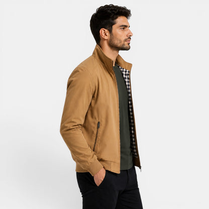 Men's Lightweight Casual Jacket Breathable Comfort Zip Front