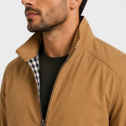 Men's Lightweight Casual Jacket Breathable Comfort Zip Front