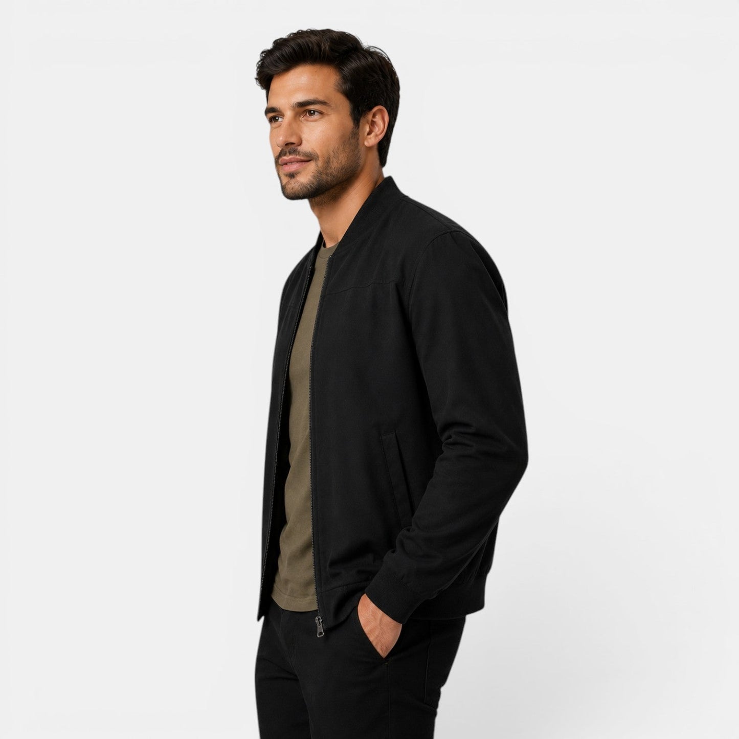 Men's Lightweight Bomber Jacket for Everyday Wear