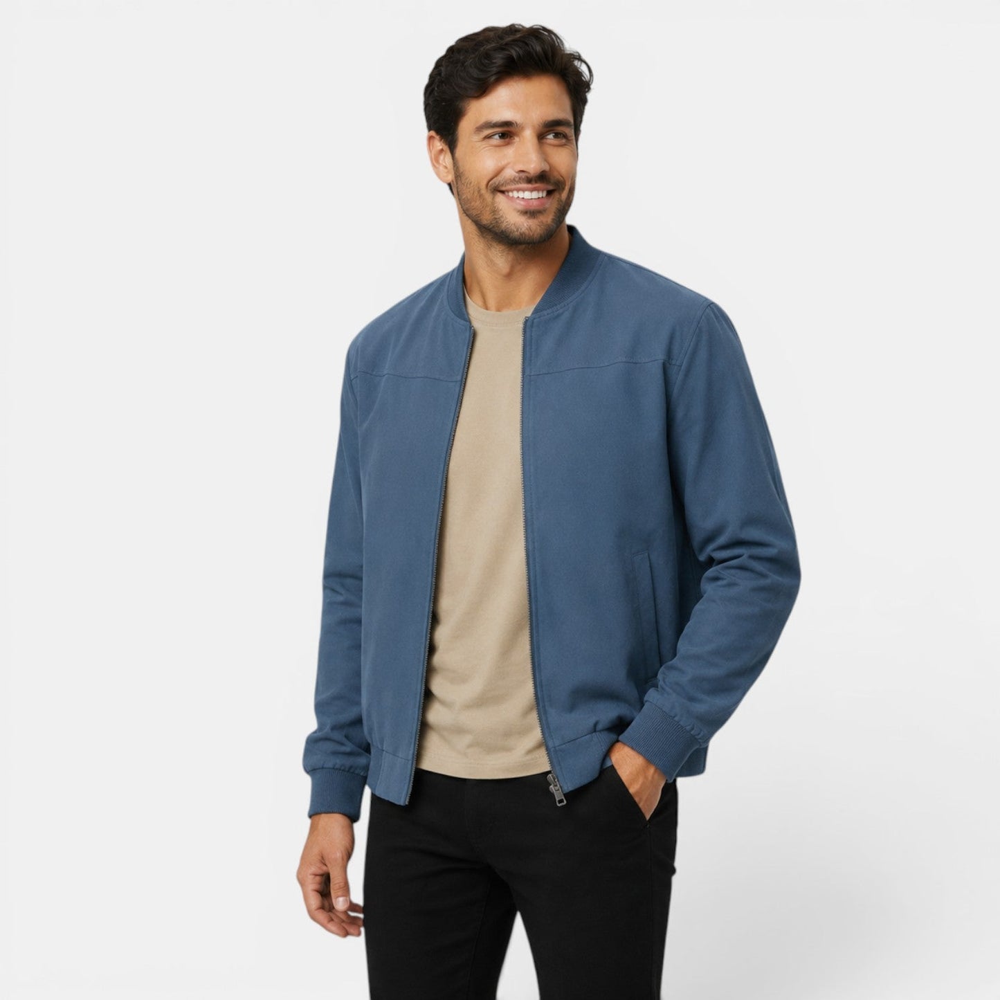 Men's Lightweight Bomber Jacket for Everyday Wear
