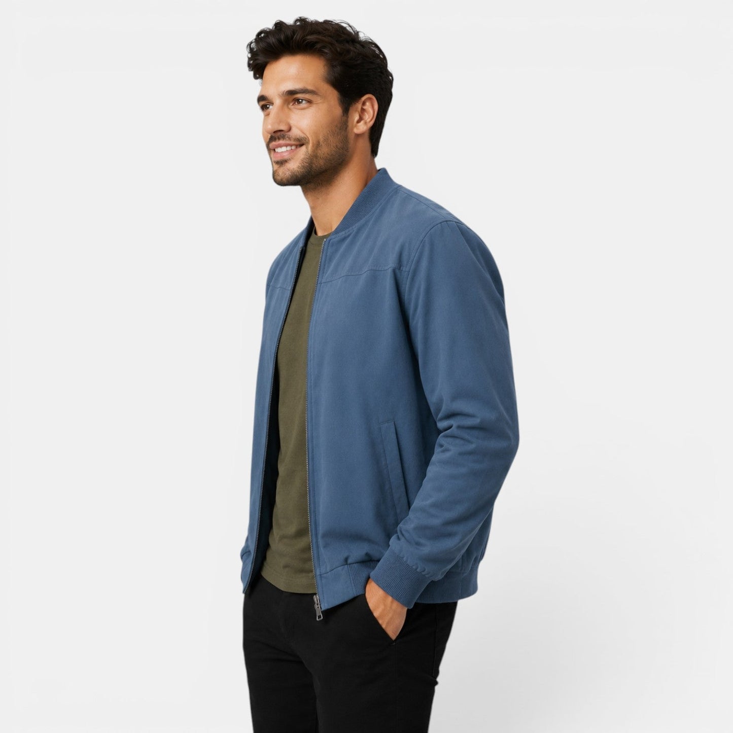Men's Lightweight Bomber Jacket for Everyday Wear