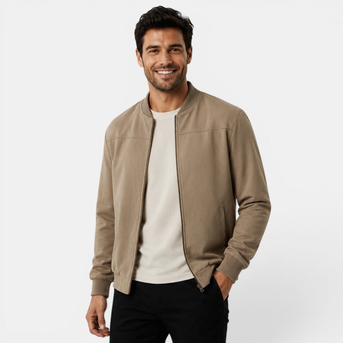 Men's Lightweight Bomber Jacket for Everyday Wear