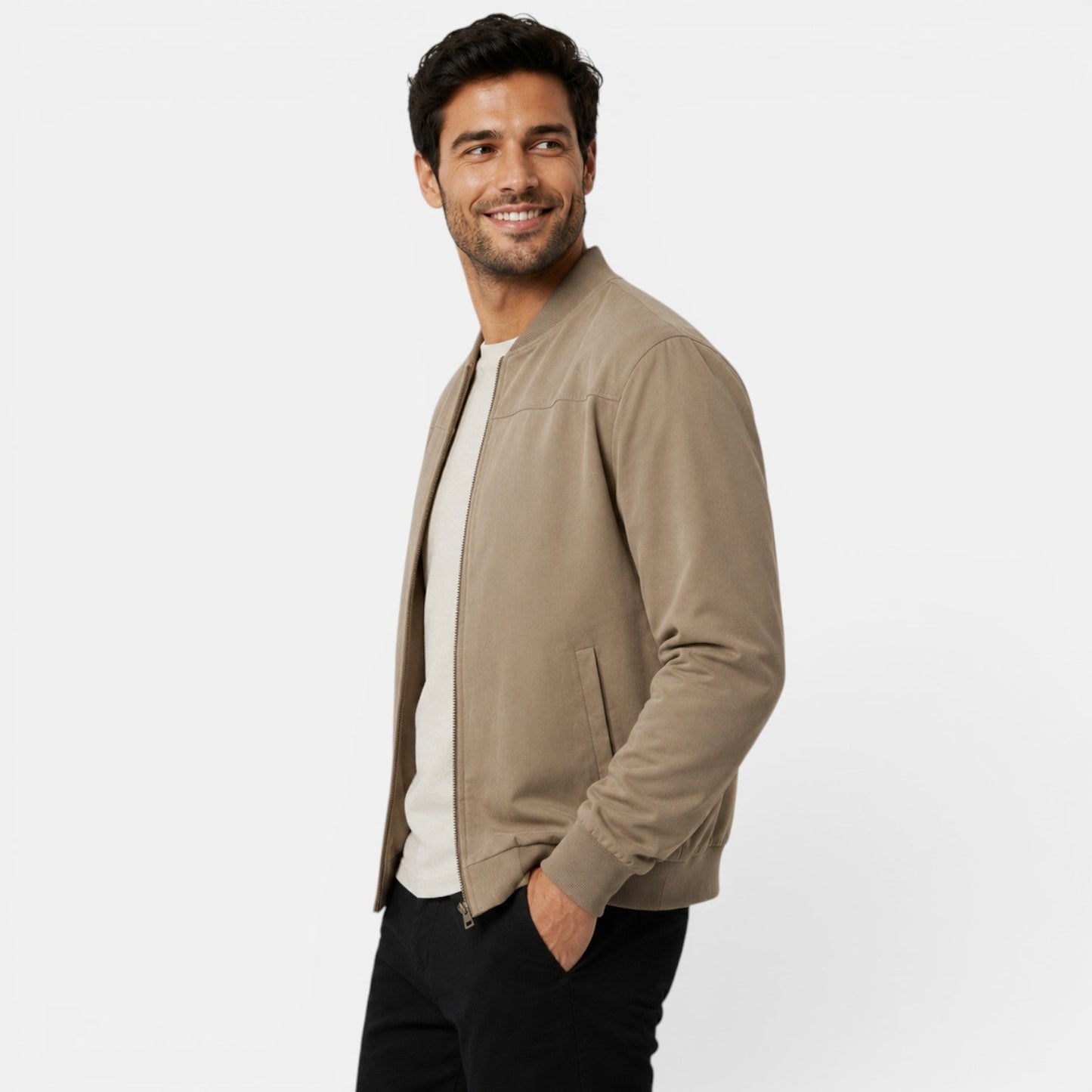 Men's Lightweight Bomber Jacket for Everyday Wear