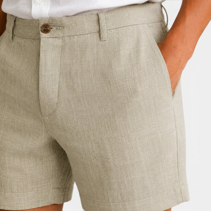 Men's Casual Linen Look Shorts Lightweight Comfort Everyday Wear