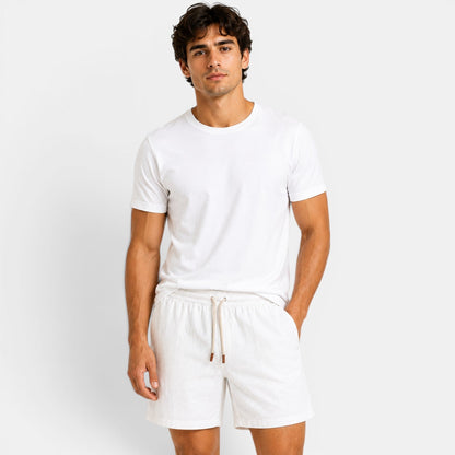Men's Linen Shorts Lightweight Breathable Fit Everyday Summer Comfort