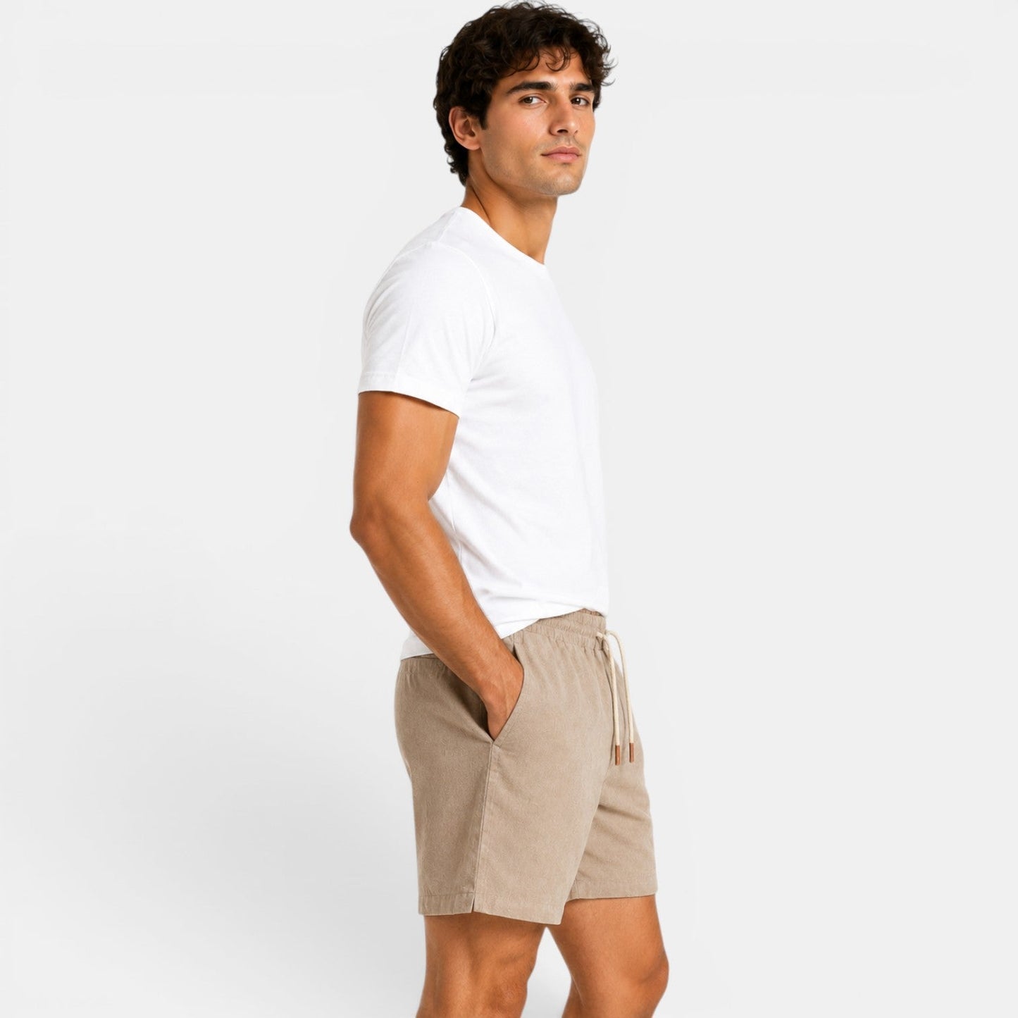 Men's Linen Shorts Lightweight Breathable Fit Everyday Summer Comfort