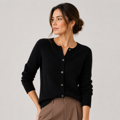Women's Cashmere Cardigan Soft Button Front Knit Sweater