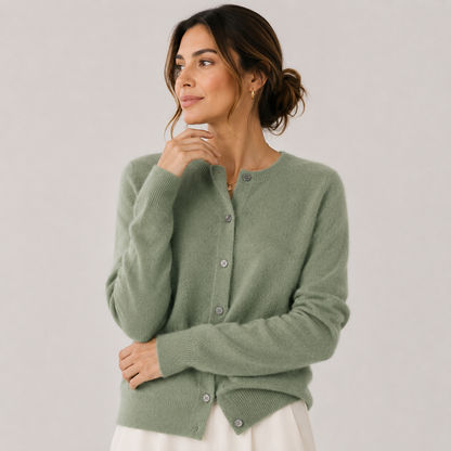 Women's Cashmere Cardigan Soft Button Front Knit Sweater