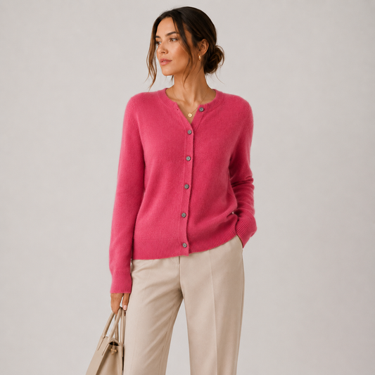 Women's Cashmere Cardigan Soft Button Front Knit Sweater