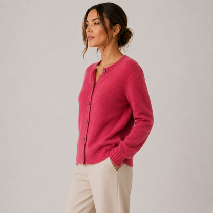 Women's Cashmere Cardigan Soft Button Front Knit Sweater