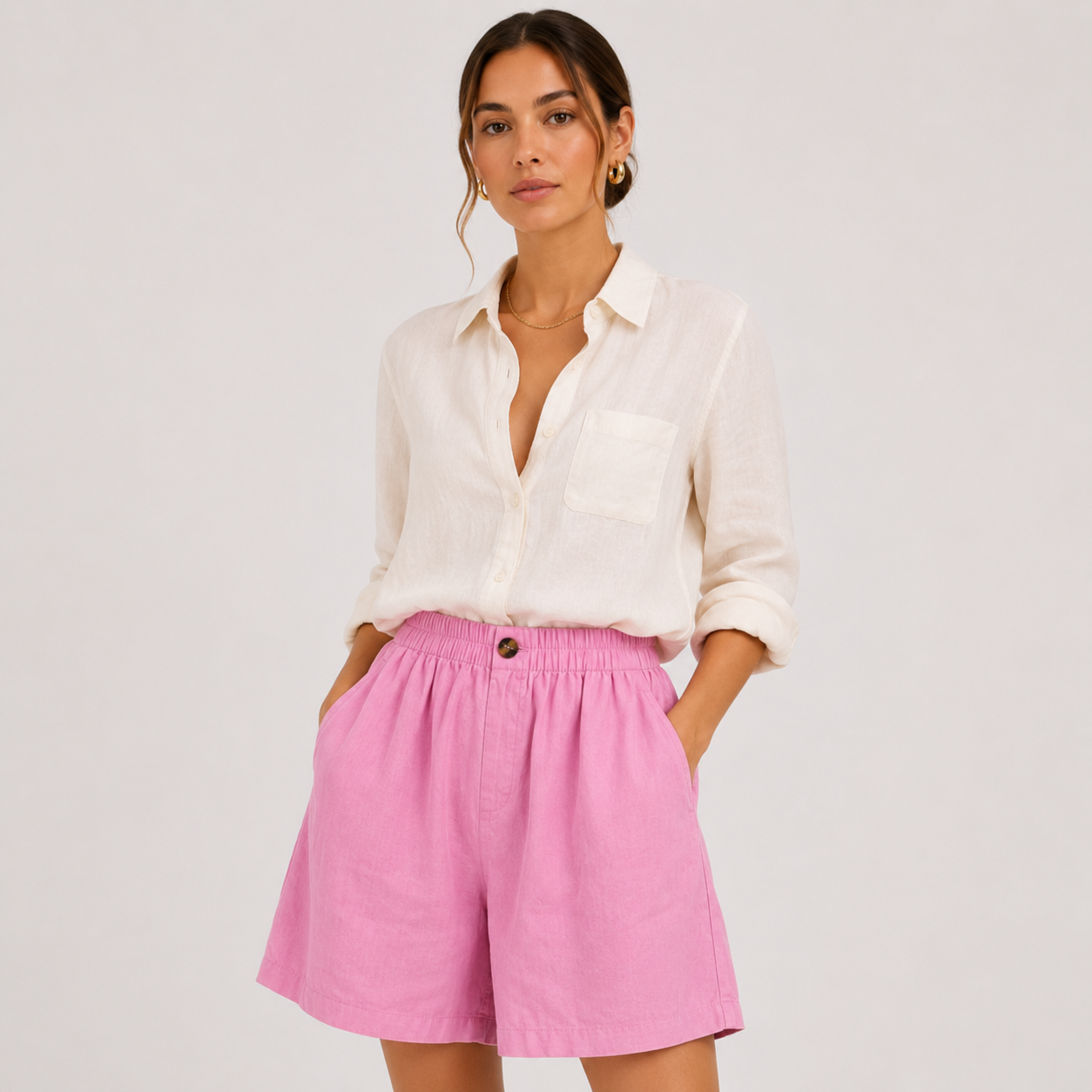 Women's Casual Shorts Breathable Relaxed Fit Everyday Comfort