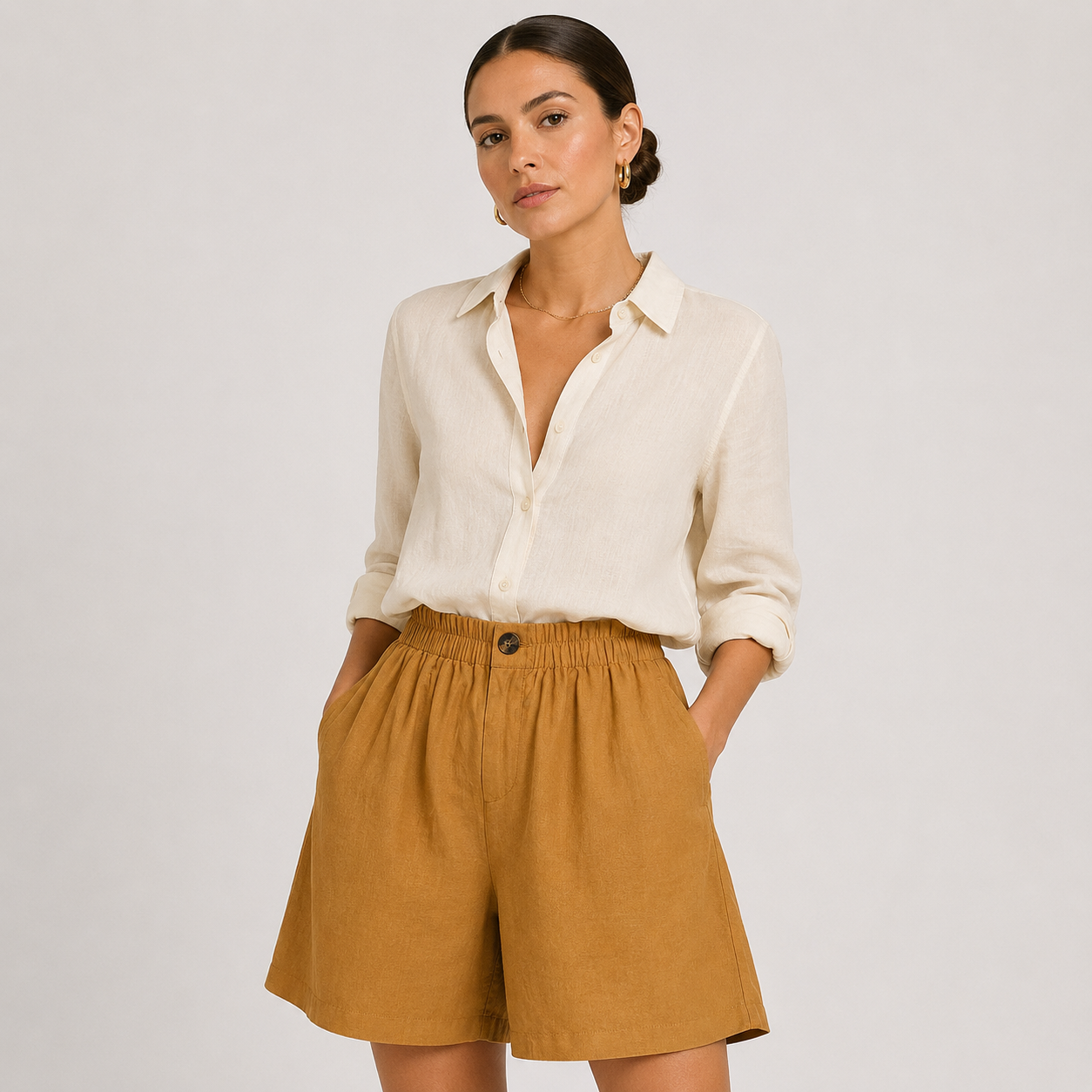 Women's Casual Shorts Breathable Relaxed Fit Everyday Comfort
