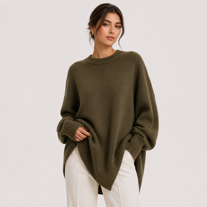 Women's Premium Oversized Sweater Cozy Long Sleeve Knit