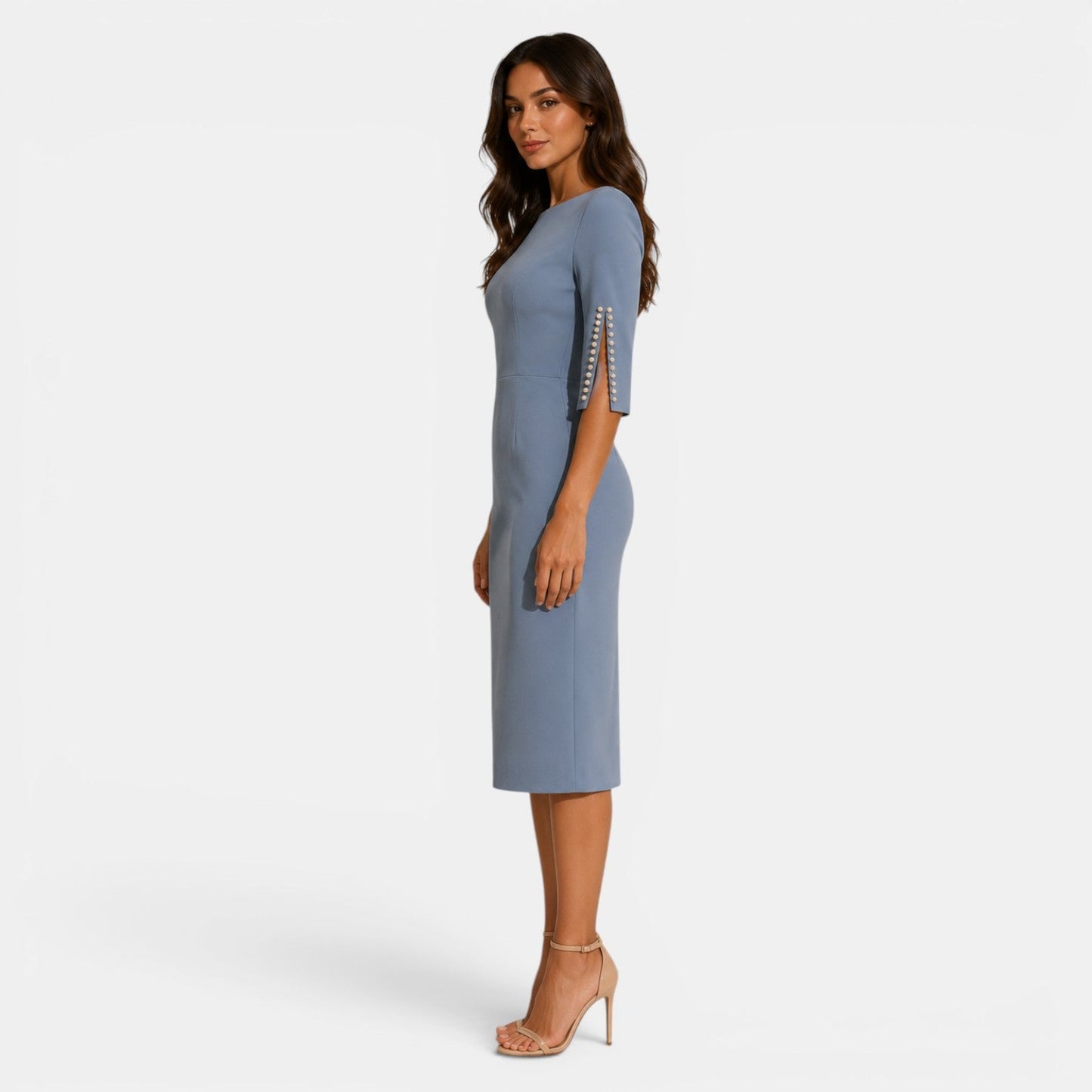 Women’s Tailored Midi Dress for Business and Formal Wear