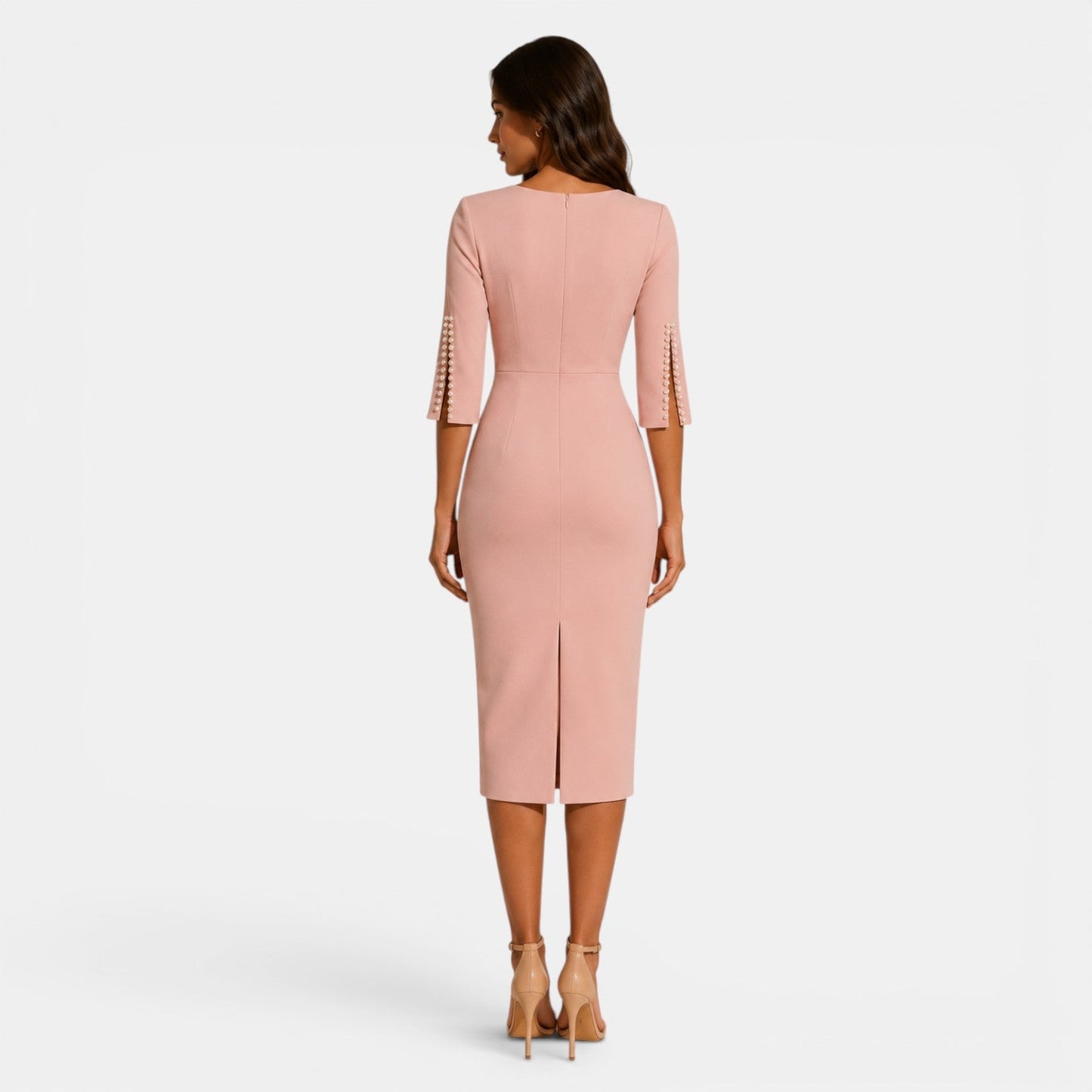 Women’s Tailored Midi Dress for Business and Formal Wear