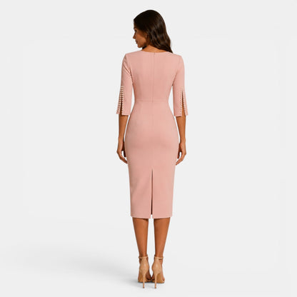 Women’s Tailored Midi Dress for Business and Formal Wear