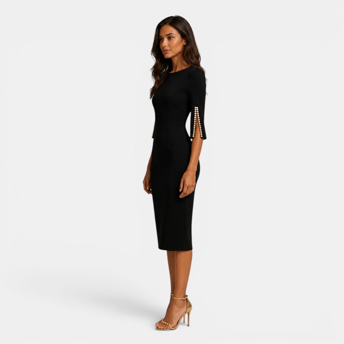 Women’s Tailored Midi Dress for Business and Formal Wear