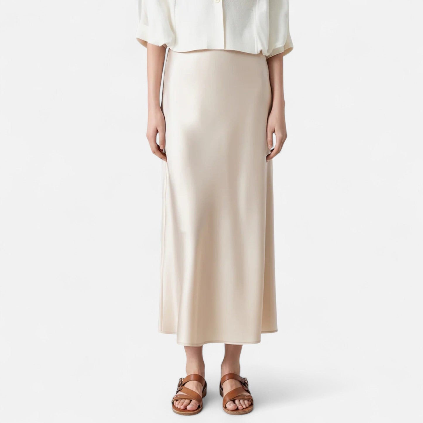 Women's Old Money Silk Skirt