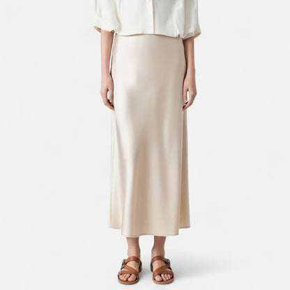 Women's Old Money Silk Skirt
