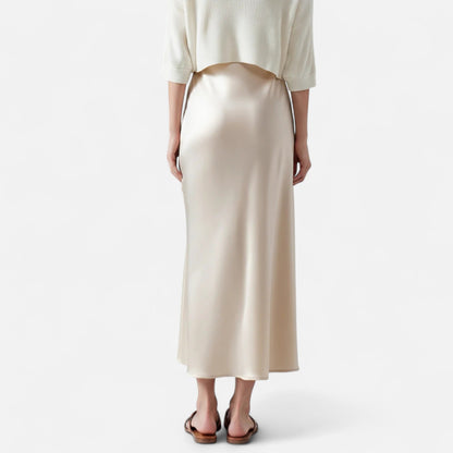 Women's Old Money Silk Skirt