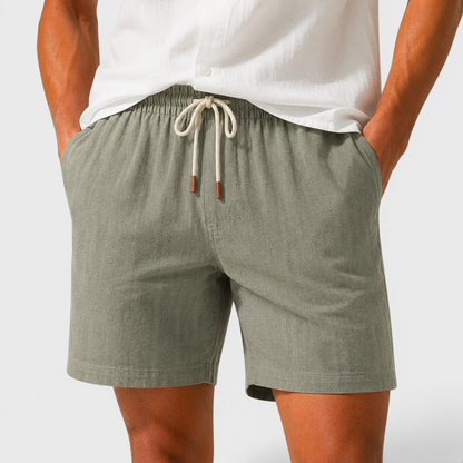 Men's Linen Shorts Lightweight Breathable Fit Everyday Summer Comfort