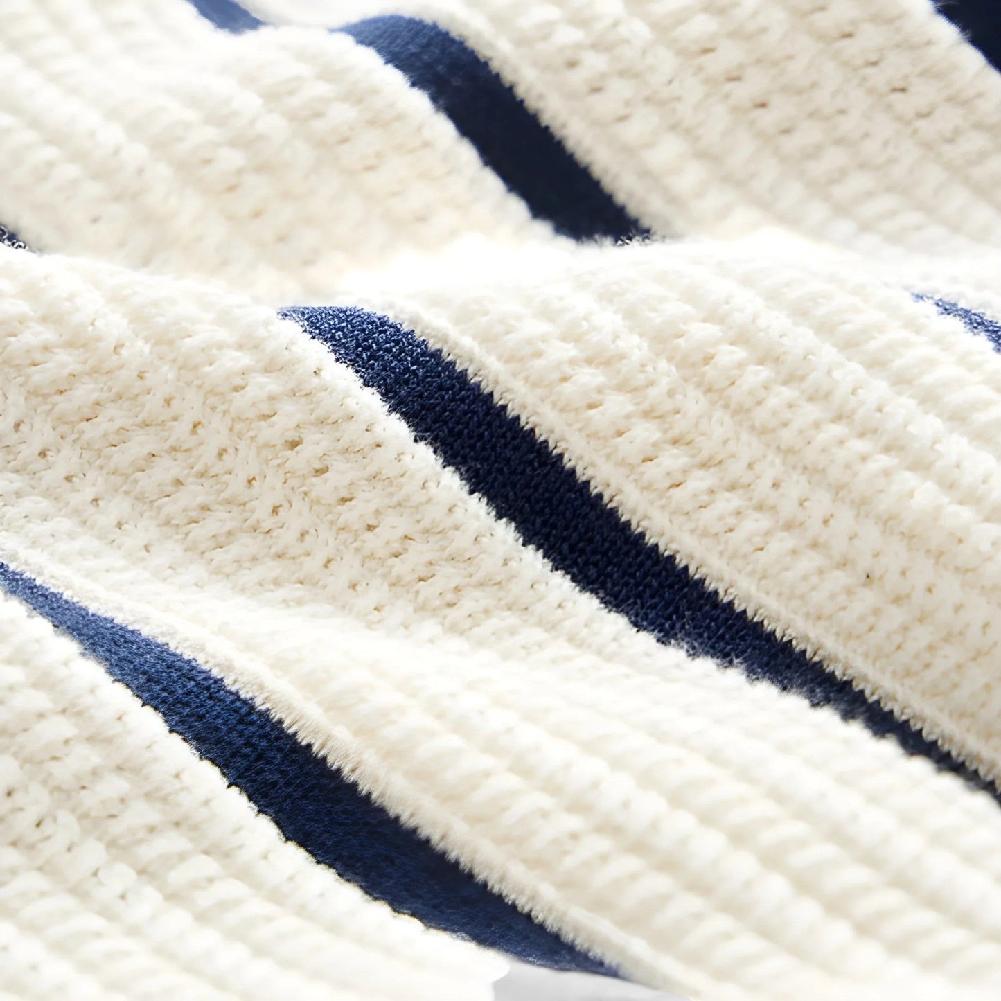 Men’s Striped Knit Polo Shirt