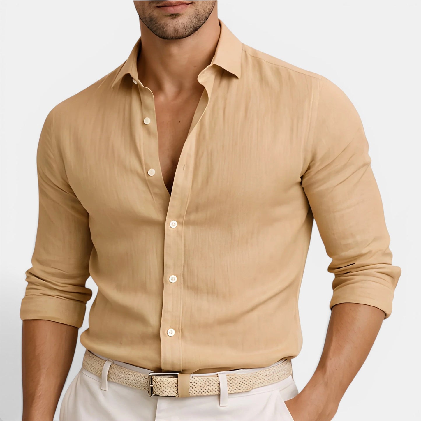 Men’s Breathable Linen Shirt