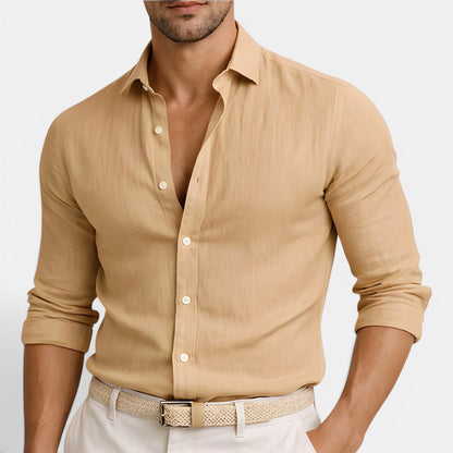 Men’s Breathable Linen Shirt