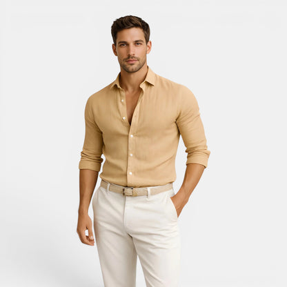 Men’s Breathable Linen Shirt